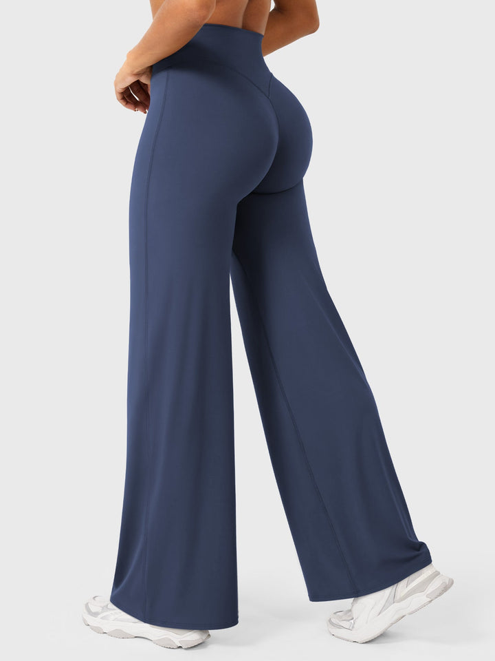 Wide Women's Summer Trousers with Flared Legs