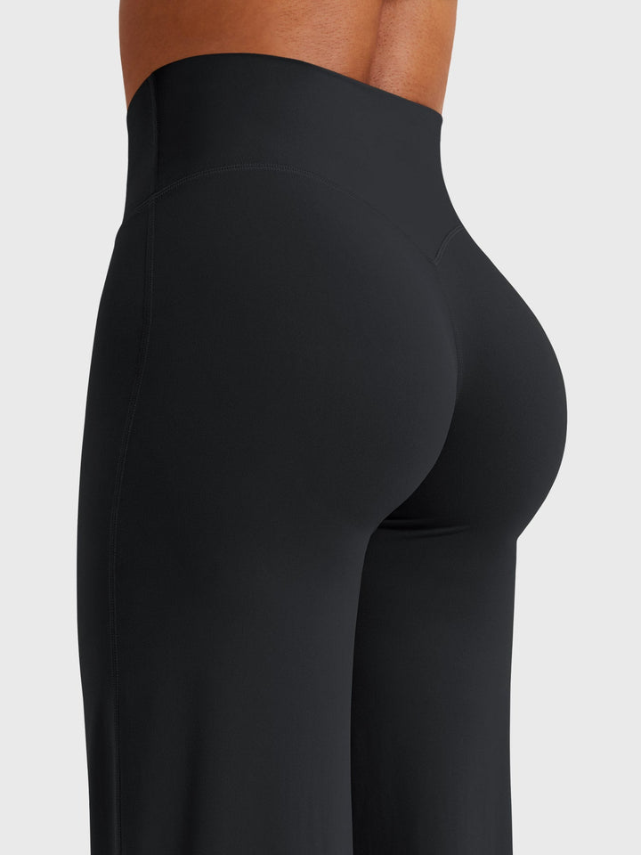Wide Women's Summer Trousers with Flared Legs
