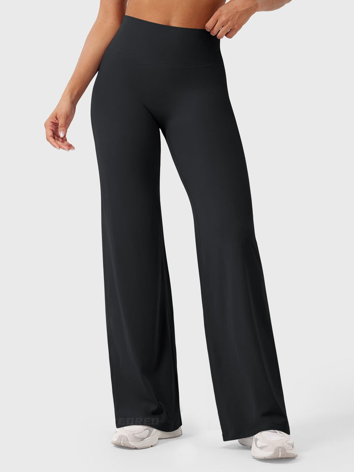 Wide Women's Summer Trousers with Flared Legs