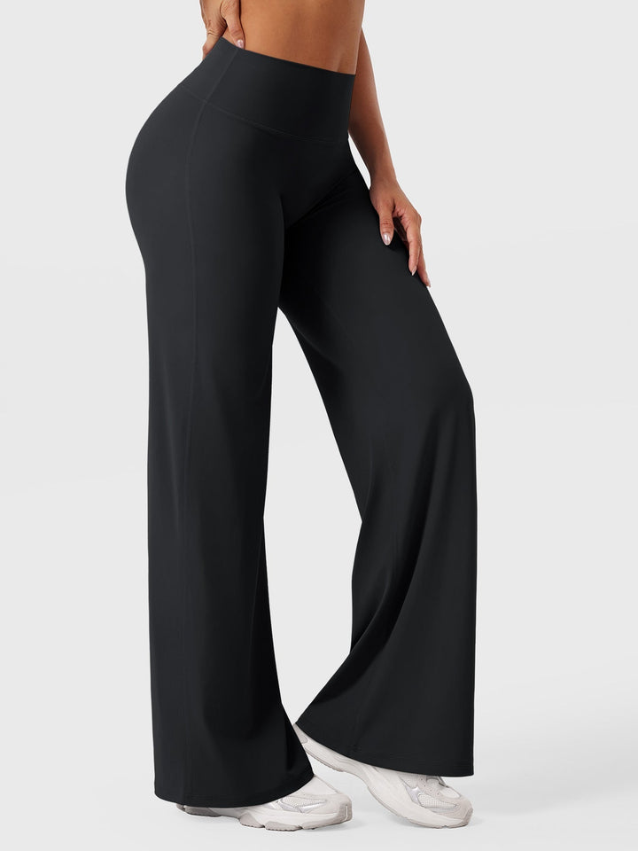 Wide Women's Summer Trousers with Flared Legs