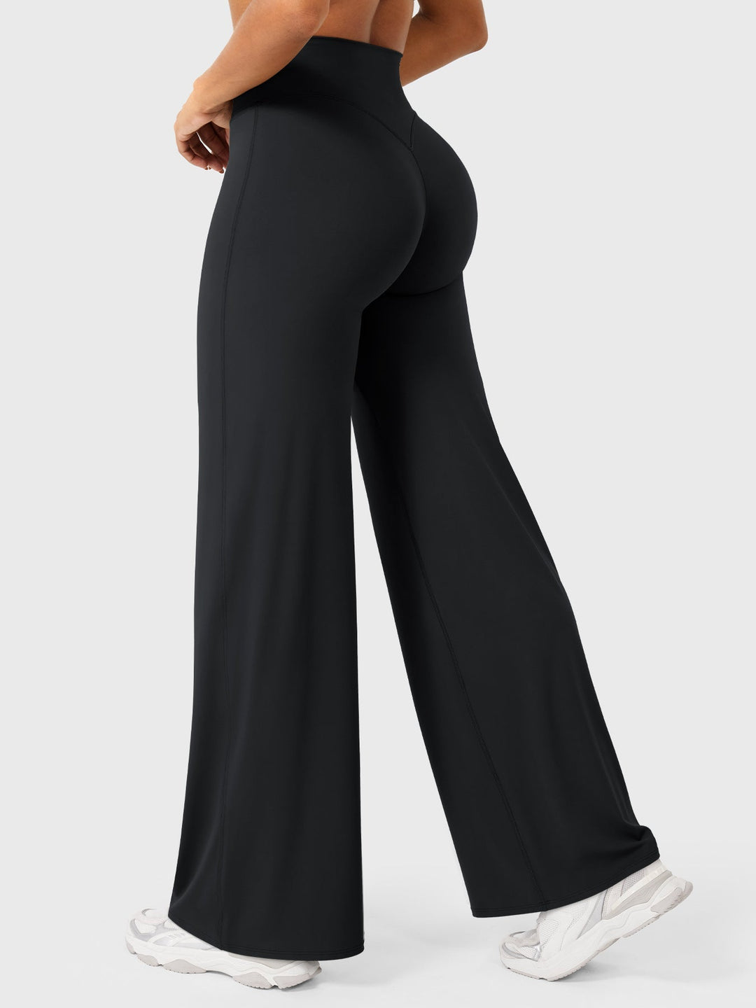 Wide Women's Summer Trousers with Flared Legs