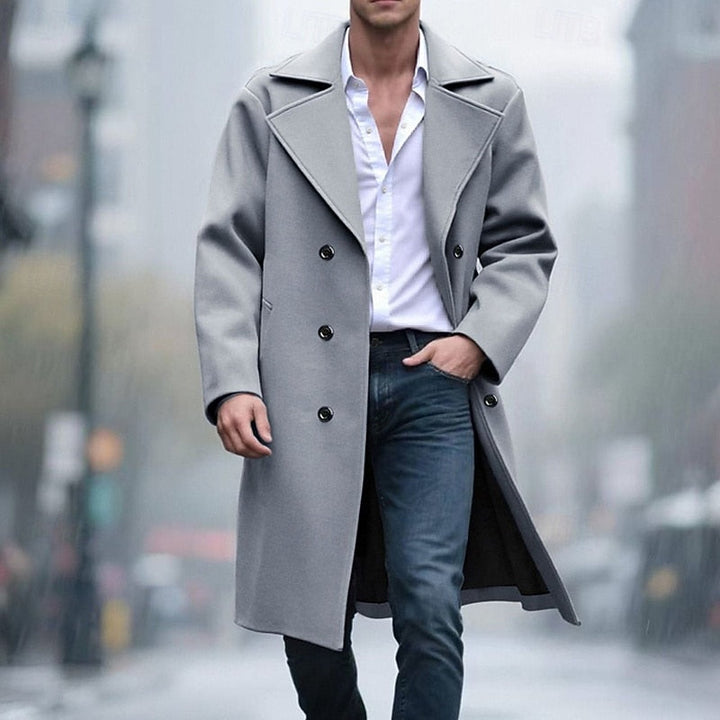 Men's Tailored Double Breasted Overcoat